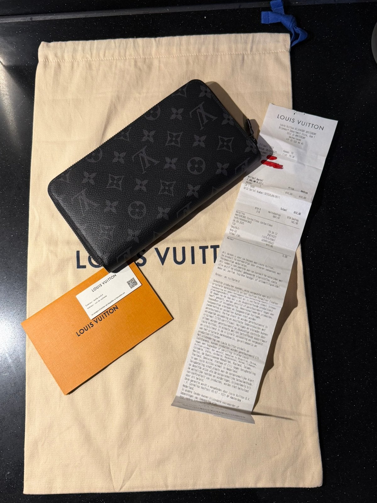 Louis vuitton portemonnee zippy wallet, Sieraden, Tassen en Uiterlijk, Overige merken, Zwart, Ophalen of Verzenden, Zo goed als nieuw