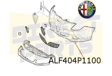 Alfa Romeo Giulietta (2/16) voorbumper (te spuiten) Originee, -, -, Nieuw, Alfa Romeo