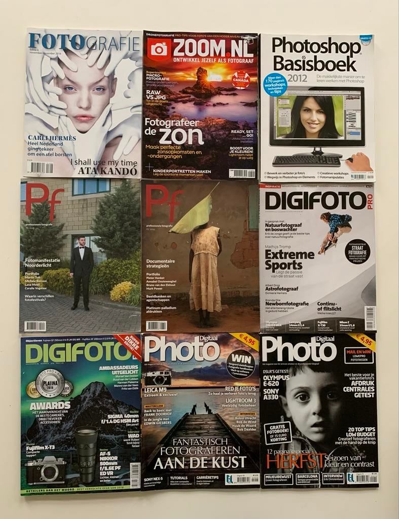 Fotografie tijdschriften, Boeken, Tijdschriften en Kranten, Ophalen of Verzenden, Gelezen, Overige typen