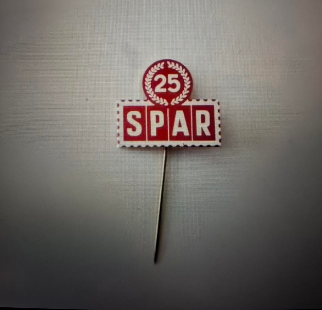 Speldje SPAR 25 jaar, Verzamelen, Speldjes, Pins en Buttons, Ophalen of Verzenden, Nieuw, Merk, Speldje of Pin
