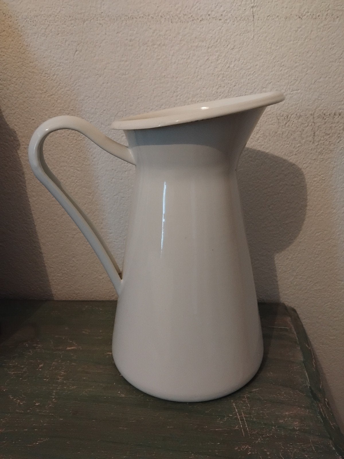 IKEA Sockerärt Vaas/Kan - Wit Emaille Look, Ophalen of Verzenden