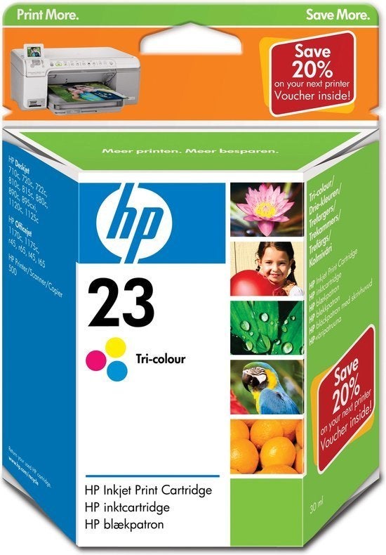 HP cartridge 23, 3 kleuren, Ophalen of Verzenden, Nieuw, Cartridge, HP