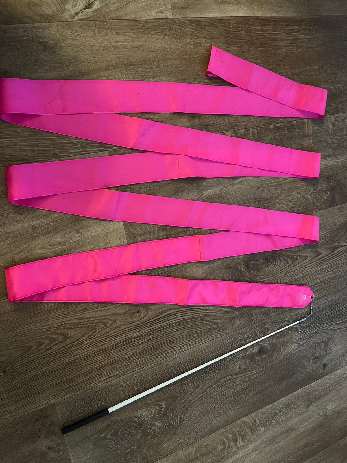 Rythmische gymnastiek lint, Sport en Fitness, Turnen, Gebruikt, Materiaal, Kindermaat 122 t/m 140, Ophalen of Verzenden