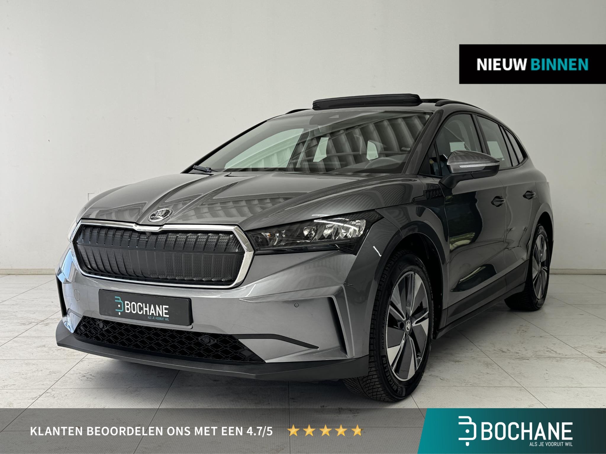 Skoda Enyaq iV 60 | Navigatie | Panoramadak | Camera | Stoel, Auto's, Automaat, 397 km, Achterwielaandrijving, Gebruikt