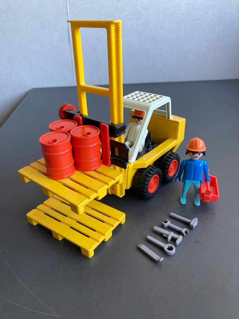 Playmobil 3506 vorkheftruck oud model, Ophalen of Verzenden, Zo goed als nieuw, Complete set