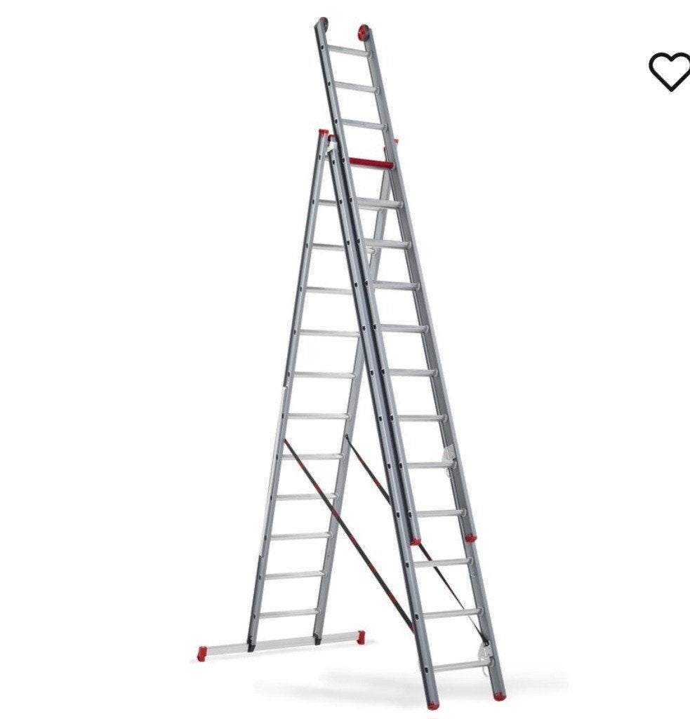 Altrex Atlantis 3delig - Reformladder - 3x12 sporten - Werkh, Doe-het-zelf en Verbouw, Ladders en Trappen, Ophalen, Gebruikt, 4 meter of meer