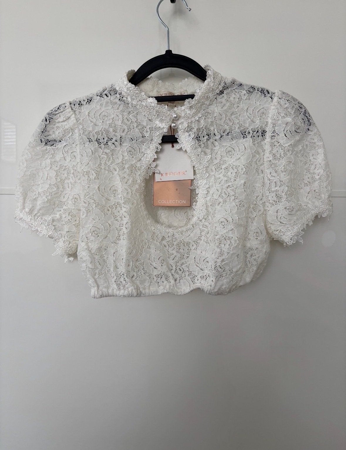 Kruger Collection Dirndl Blouse Amanda, Kleding | Dames, Wit, Zo goed als nieuw, Korte mouw, Ophalen