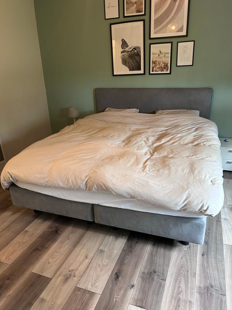 Auping Original boxspring 180x210 met matrassen, Ophalen, 210 cm, Tweepersoons, Zo goed als nieuw