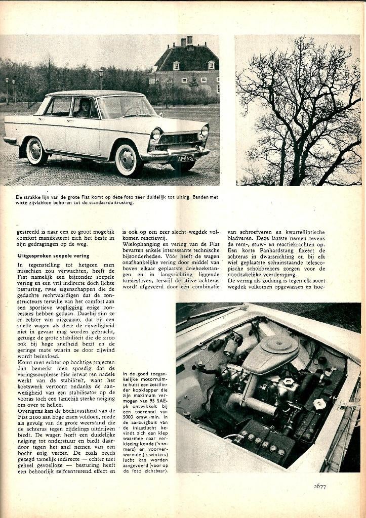 Autokampioen test Fiat 2100 1960, Ophalen of Verzenden, Gelezen, Overige merken