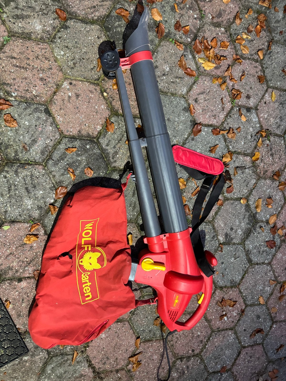 Bladblazer Wolf Garten LBV 2600 E - Alleen blaasfunctie, Tuin en Terras, Gebruikt, Handgedragen, Ophalen of Verzenden, Met opvangzak