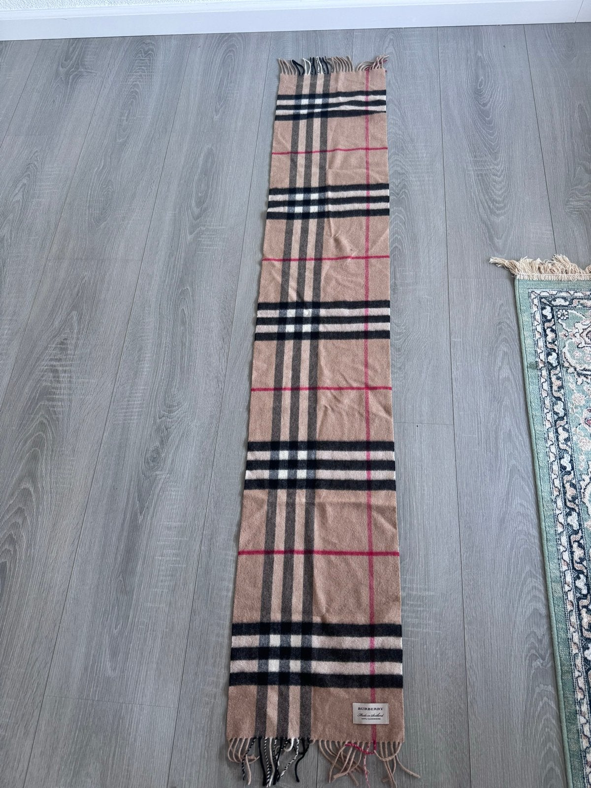 Originele Burberry sjaal - 100% Kasjmier, Ophalen of Verzenden, Zo goed als nieuw, Maat 46/48 (XL) of groter, Sjaal