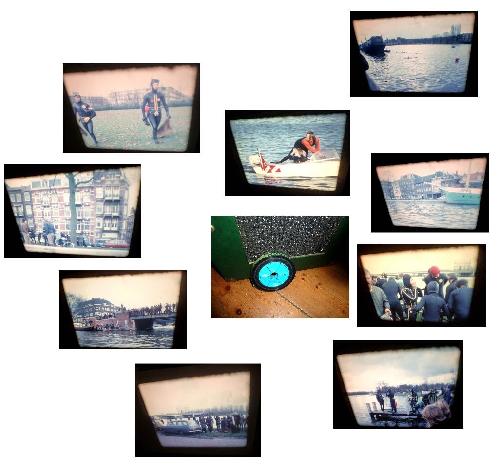 16mm film amateur 1965 60mtr Duikersploeg Amsterdam, Ophalen of Verzenden, 16mm film