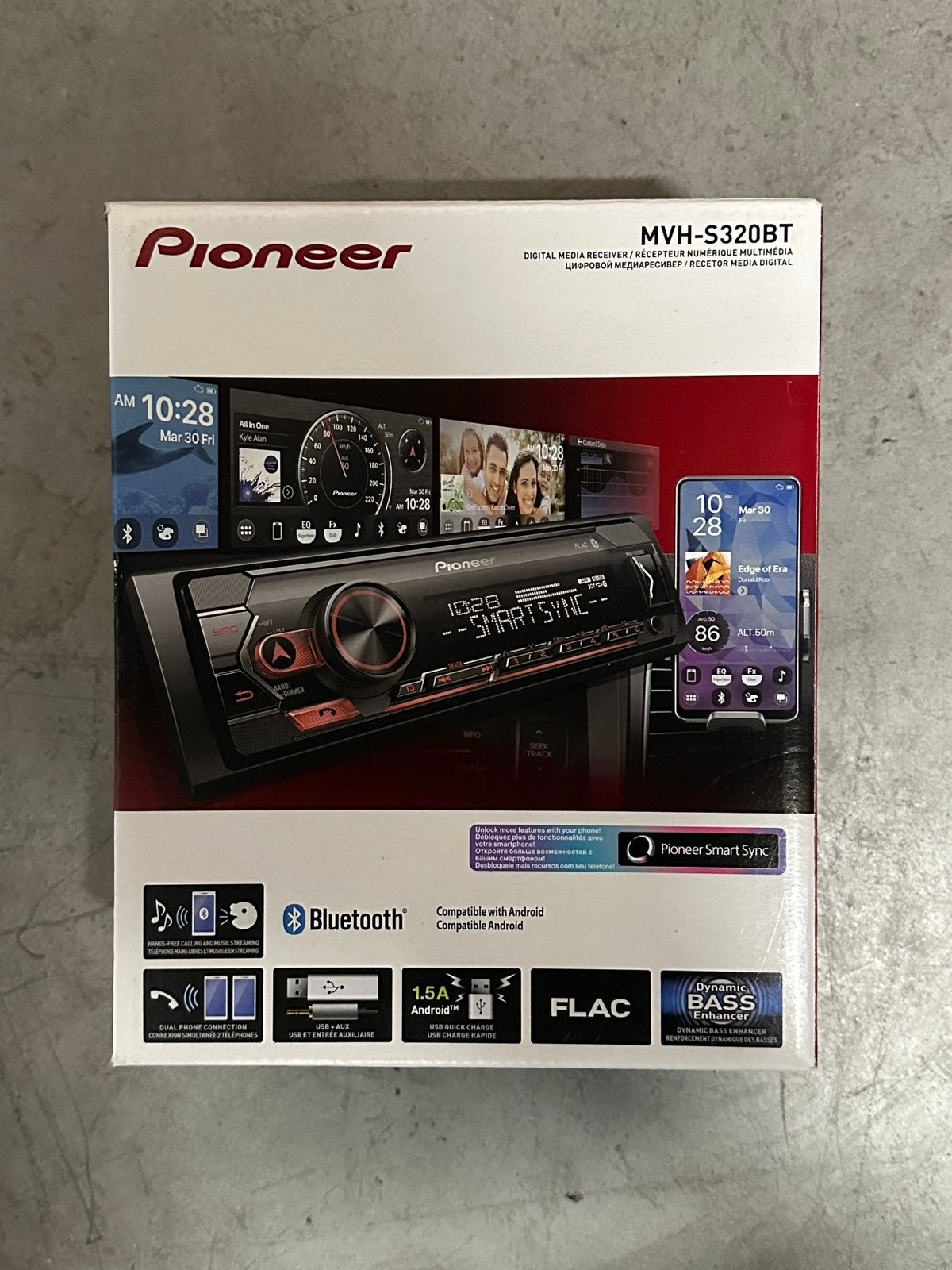 Pioneer MVH-S320BT Autoradio met Bluetooth en Smart Sync, Ophalen of Verzenden, Nieuw