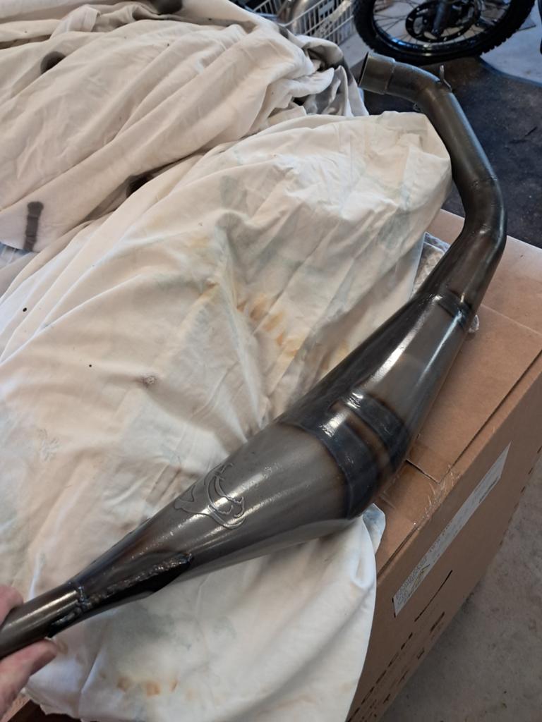 Te koop voca onderlangs uitlaat am6 50cc 70cc, Ophalen of Verzenden, Zo goed als nieuw, Uitlaat