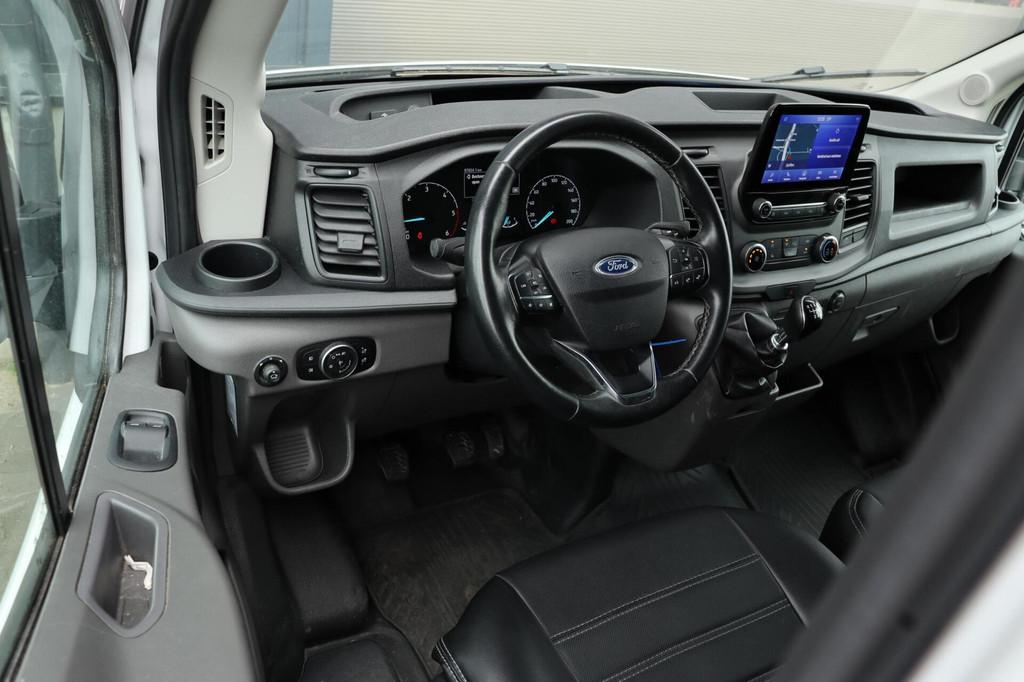 Ford Transit 350 2.0 TDCI L4H3 l AIRCO l NAVI l CAMERA l CRU, Auto's, 4 cilinders, 2800 kg, Wit, Origineel Nederlands