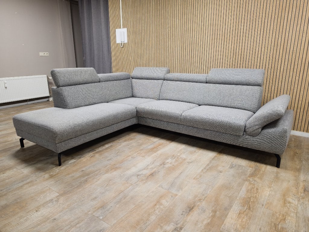 Zeer Mooie Nette GRIJS Hoekbank van MONTEL MODENA, Info@banxtel.nl, Hoekbank, Hoekbank, Ophalen of Verzenden