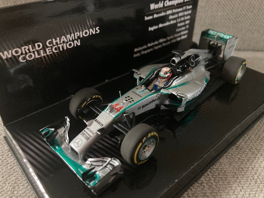 ✅ Lewis Hamilton 1:43 World Champion 2014 Mercedes W05 F1, Ophalen of Verzenden, Nieuw, Formule 1
