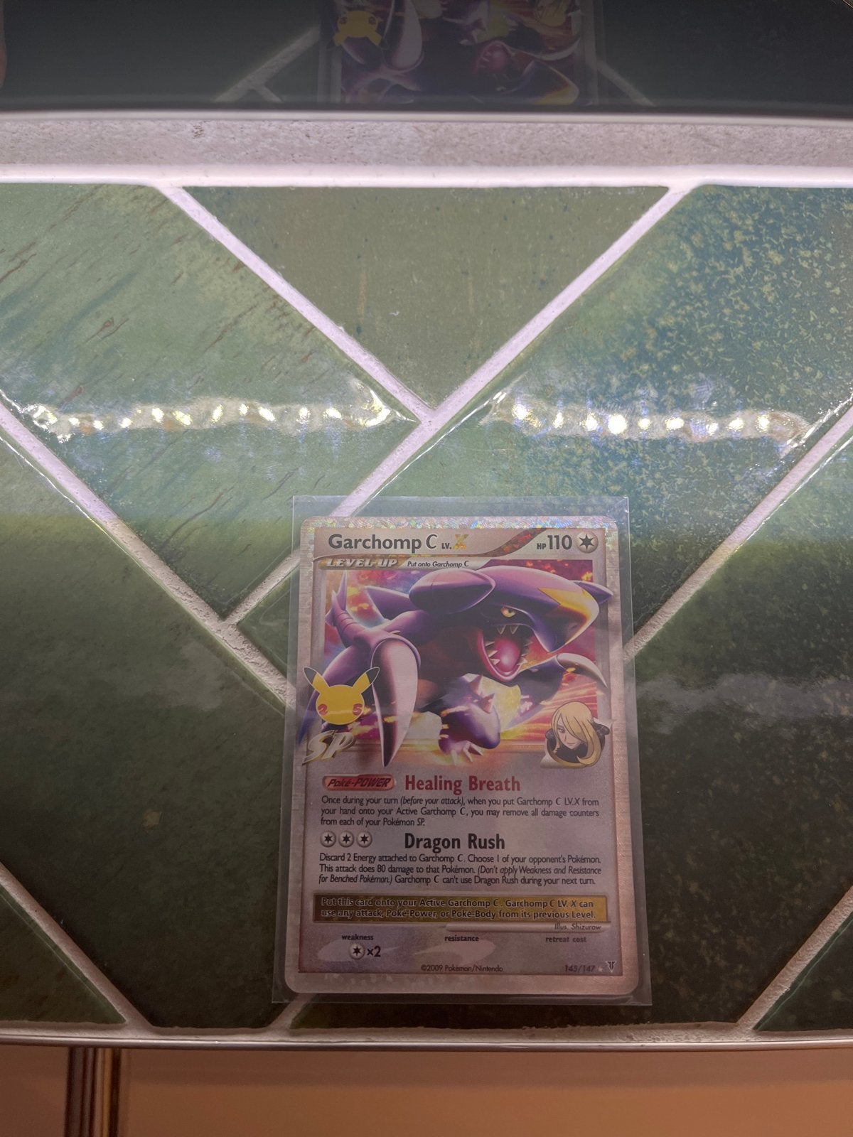 Garchomp C Lv.X Pokémon kaart - Platinum Supreme Victors, Ophalen of Verzenden, Zo goed als nieuw, Losse kaart