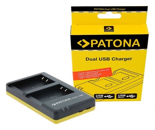 Dual Quick-Charger Canon 750D 760D Kiss incl. USB-C cable, Verzenden, Nieuw