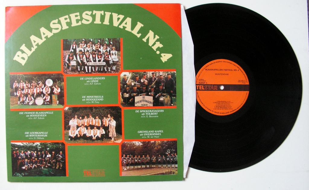Blaasfestival Nr. 4 14 nrs TELSTAR LP 1979 ZGAN, Cd's en Dvd's, Vinyl | Overige Vinyl, Ophalen of Verzenden, Zo goed als nieuw