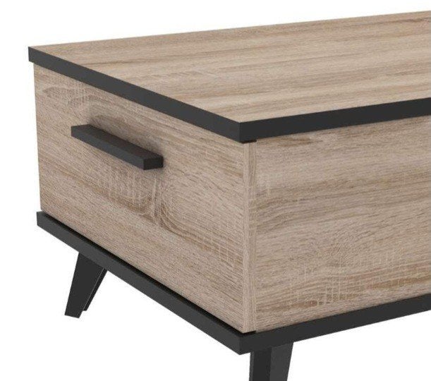 Salontafel met opbergruimte, Ophalen, Gebruikt, 100 tot 150 cm, 50 tot 100 cm