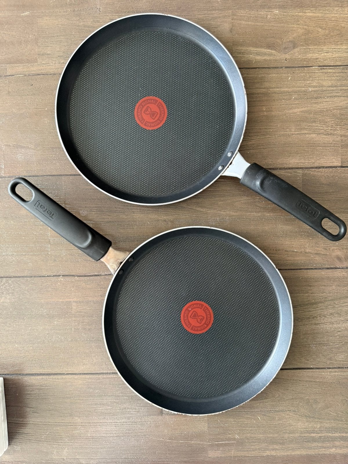 Tefal pannenkoek pannen, Met handvatten, Ophalen of Verzenden, Gebruikt, Pannenset