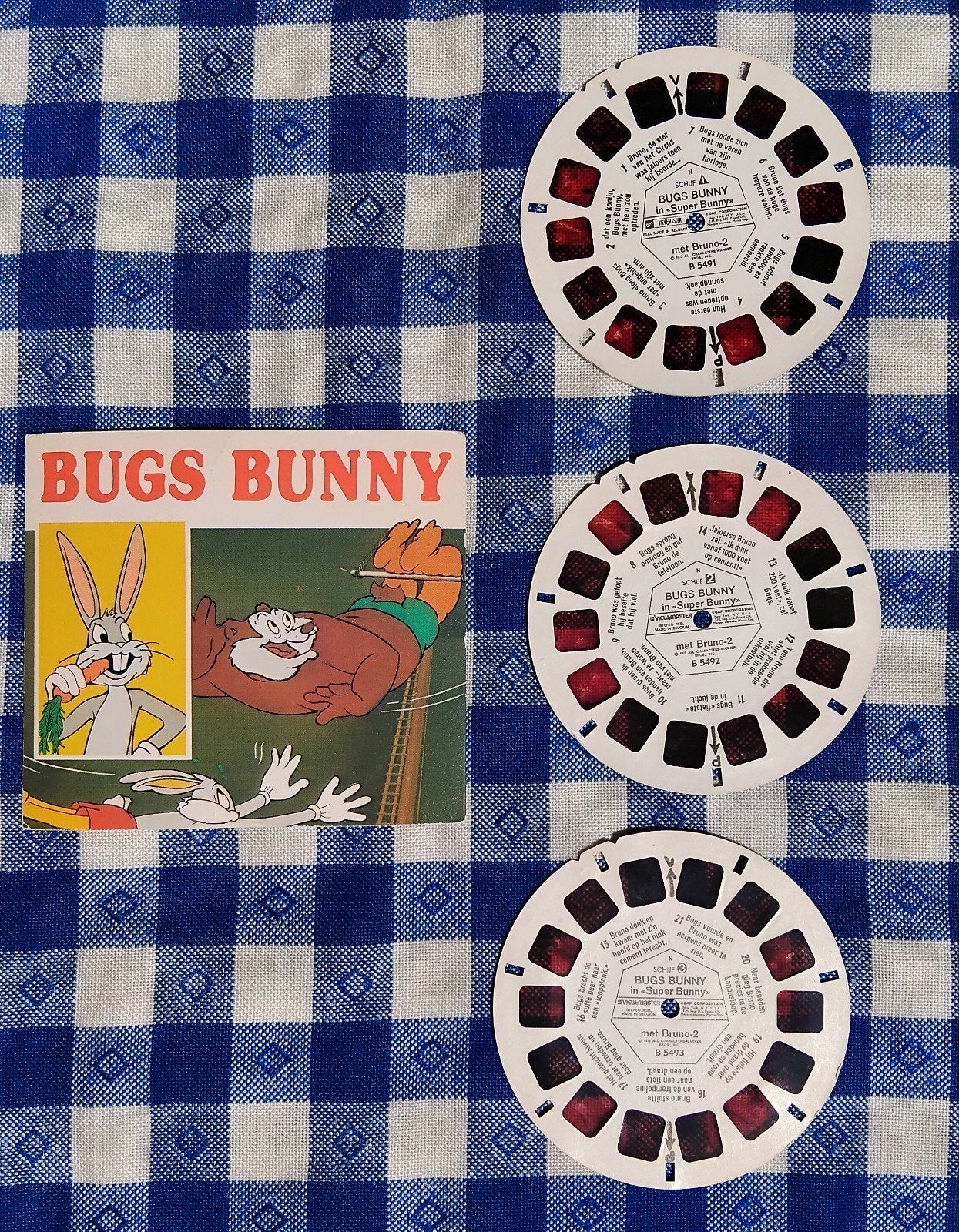 Vintage View-Master Bugs Bunny set - 1972 -, Ophalen of Verzenden, Gebruikt