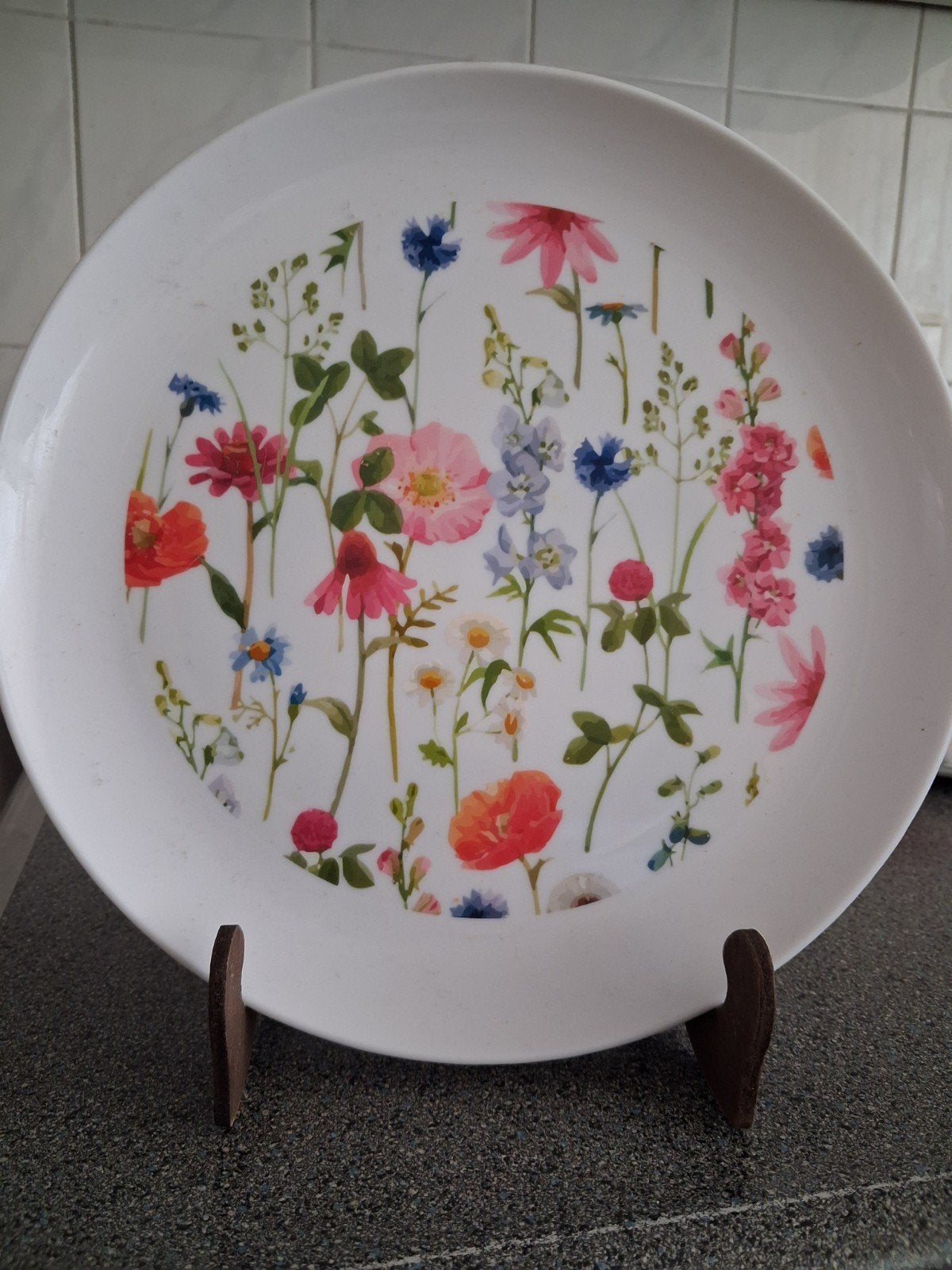 FLEURIGE ROYALE DINER BORDEN melamine diameter 25 cm, Huis en Inrichting, Keuken | Servies, Overige materialen, Ophalen of Verzenden