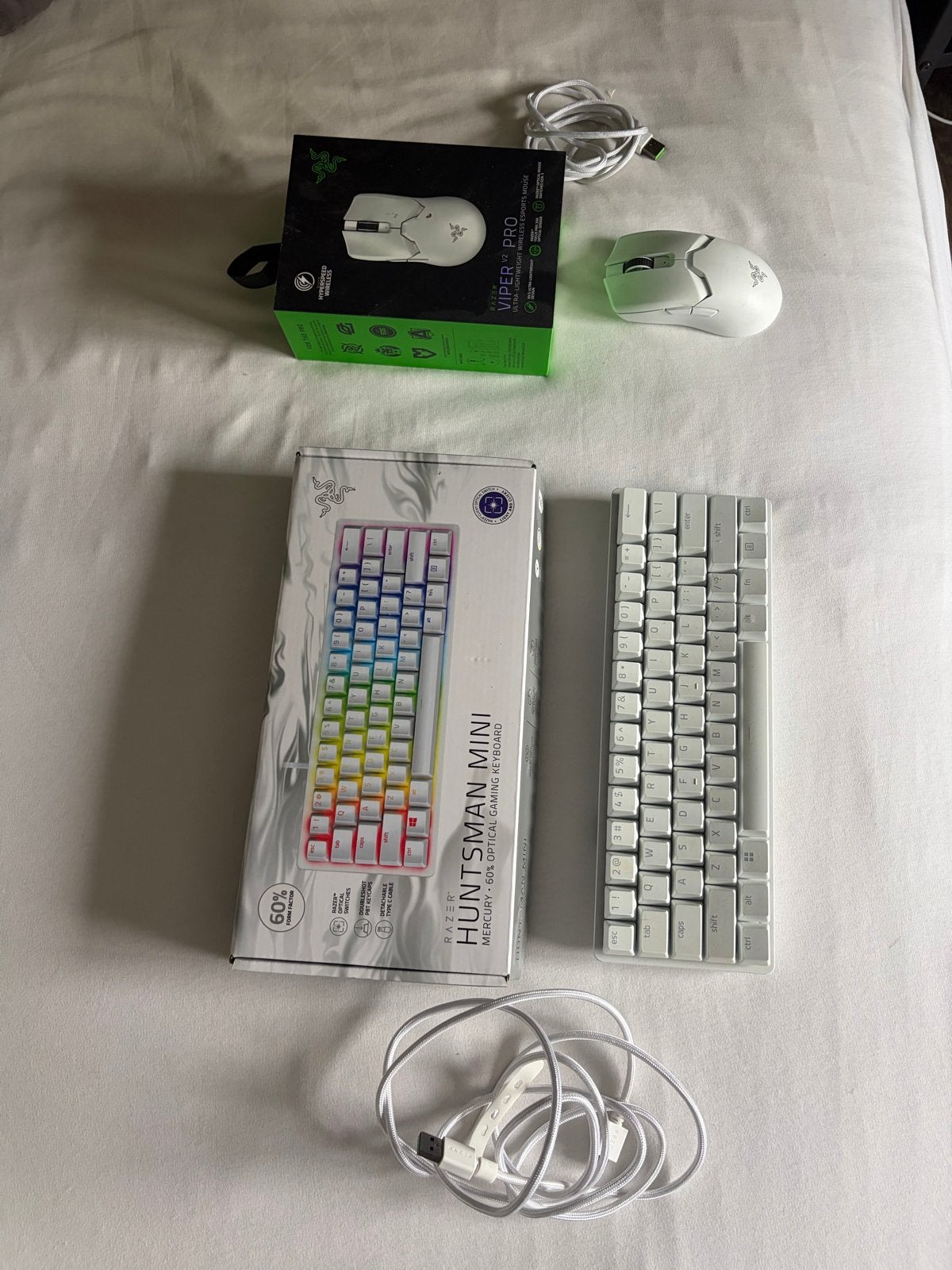 Razer Huntsman Mini & Viper V2 Pro - Zo goed als nieuw, Ophalen, Gaming toetsenbord, Zo goed als nieuw, Qwerty