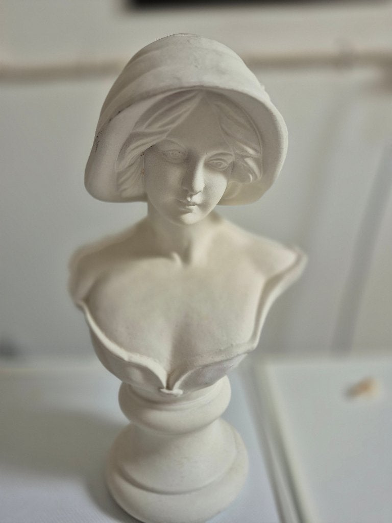 BORSTBEELD, Gips, Buste, Ophalen of Verzenden, 20 - 50 cm