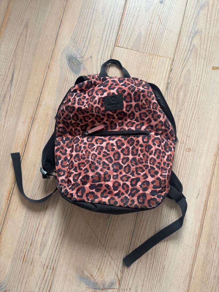 Schooltas met luipaardprint, Overige merken, Gebruikt, 25 tot 40 cm, Ophalen of Verzenden