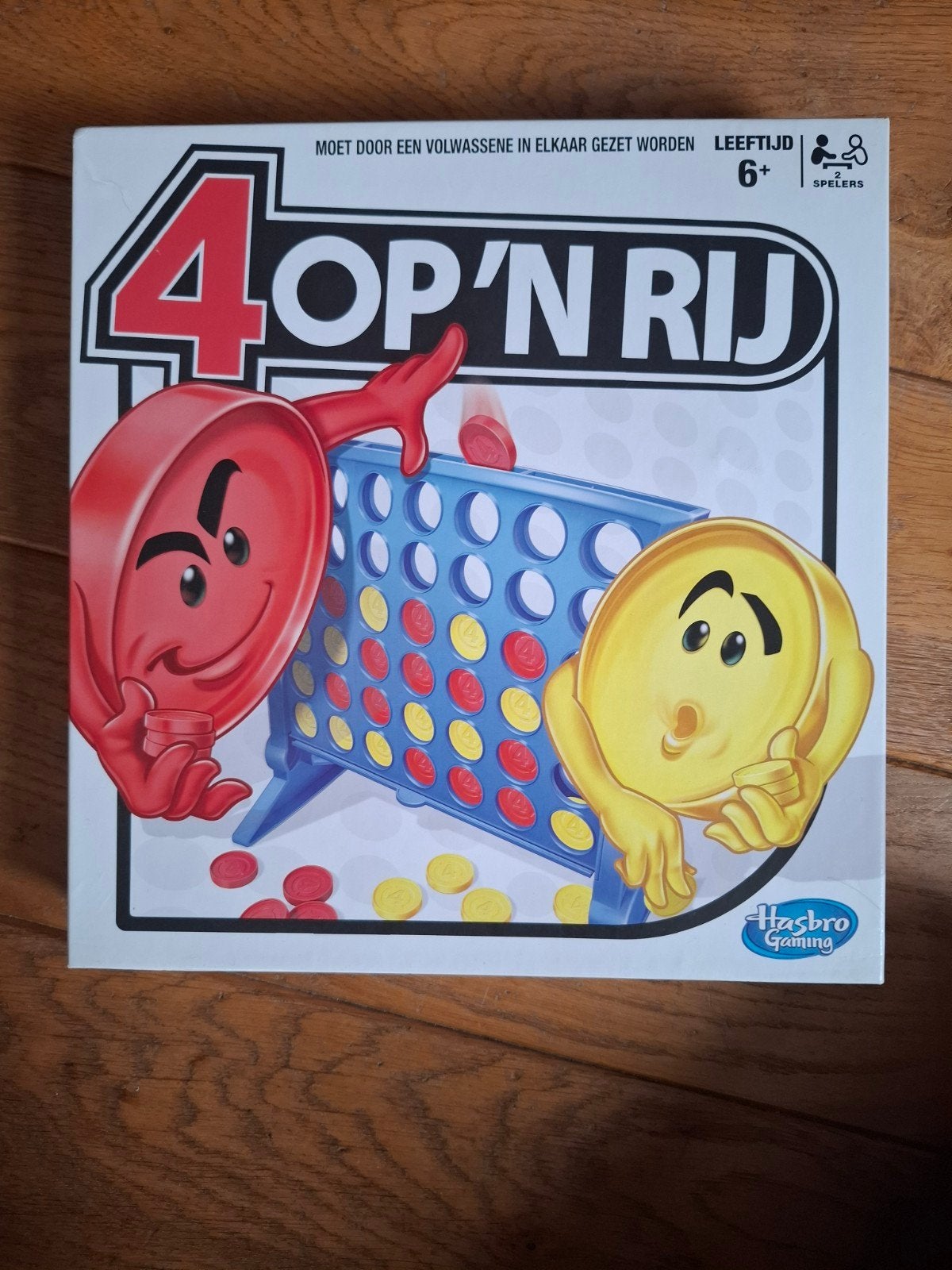 4 op 'n Rij - Klassiek Strategisch Bordspel van Hasbro, Een of twee spelers, Ophalen of Verzenden, Zo goed als nieuw, Hasbro Gaming