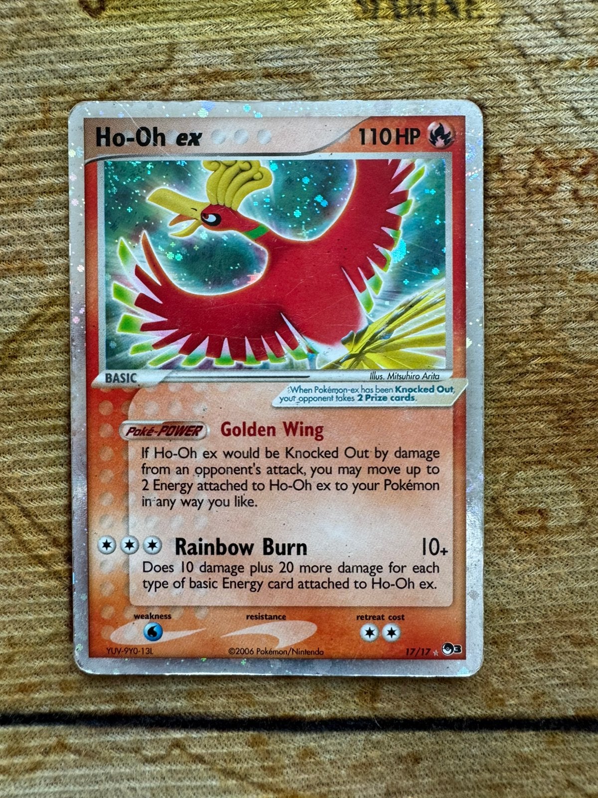 Ho-oh ex POP3 17, Ophalen of Verzenden, Gebruikt, Losse kaart, Foil