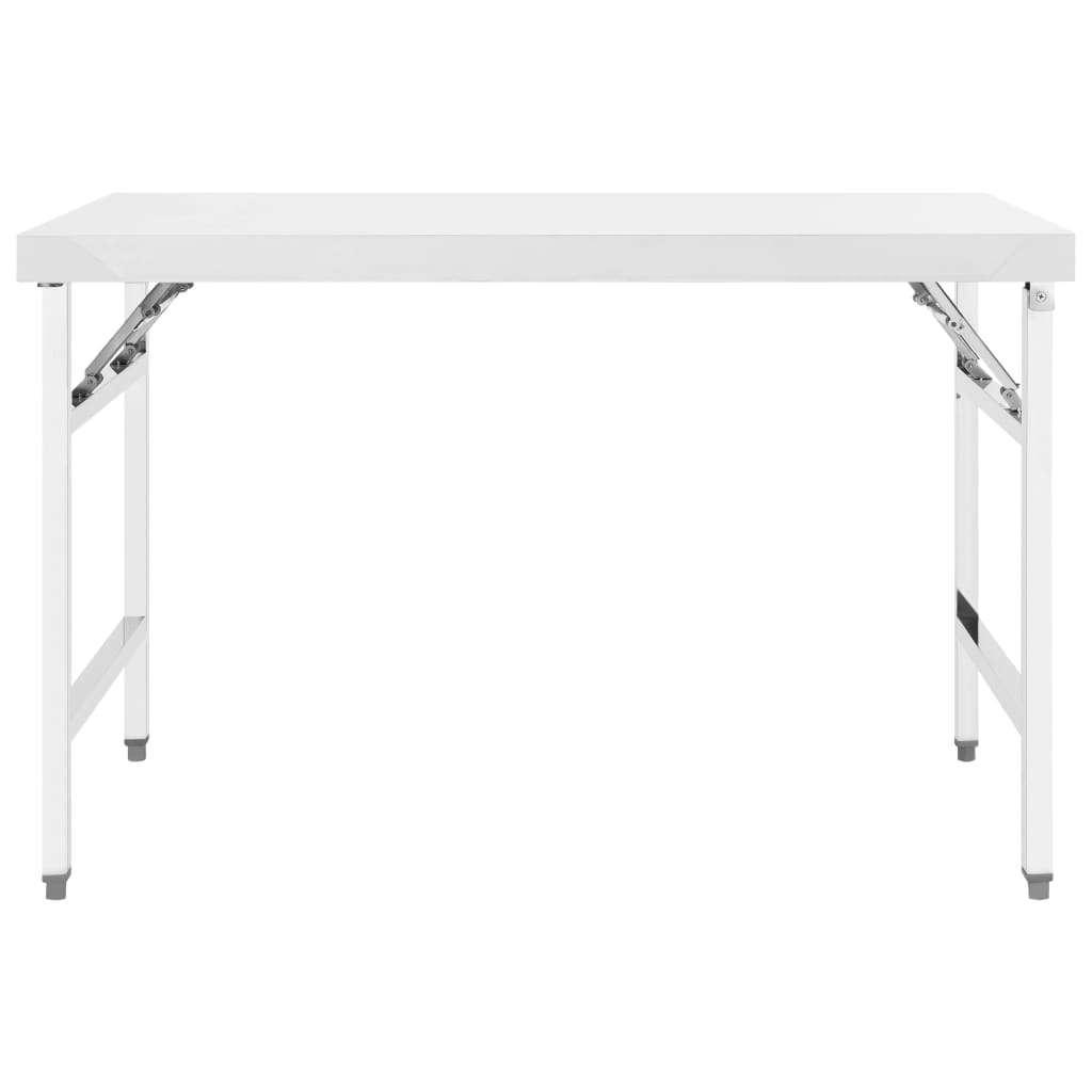 Keukenwerktafel inklapbaar 120x60x80 RVS GRATIS BEZORGD!, Overige typen, Verzenden, Nieuw, Metaal