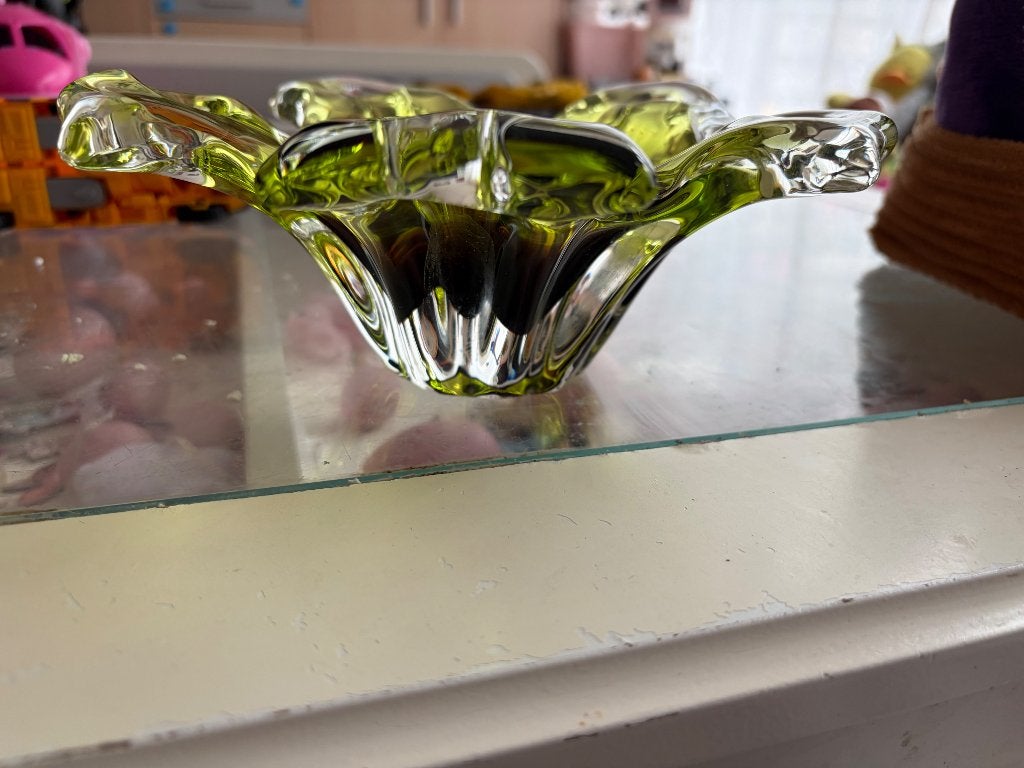 Murano glazen schaal zonnebloem, Ophalen of Verzenden