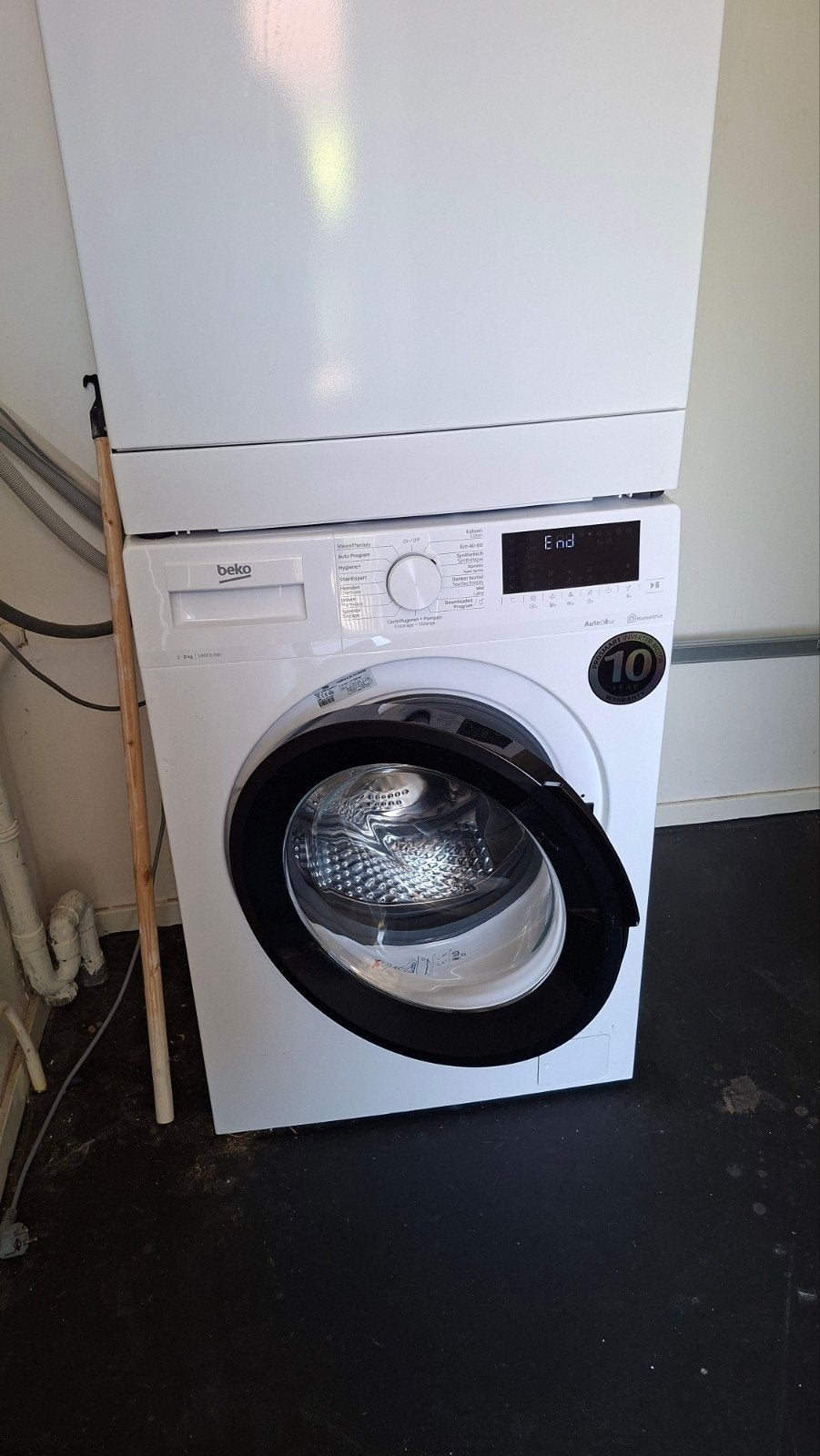 Wasmachine Beko AutoDose, Ophalen, Gebruikt, Voorlader, 85 tot 90 cm
