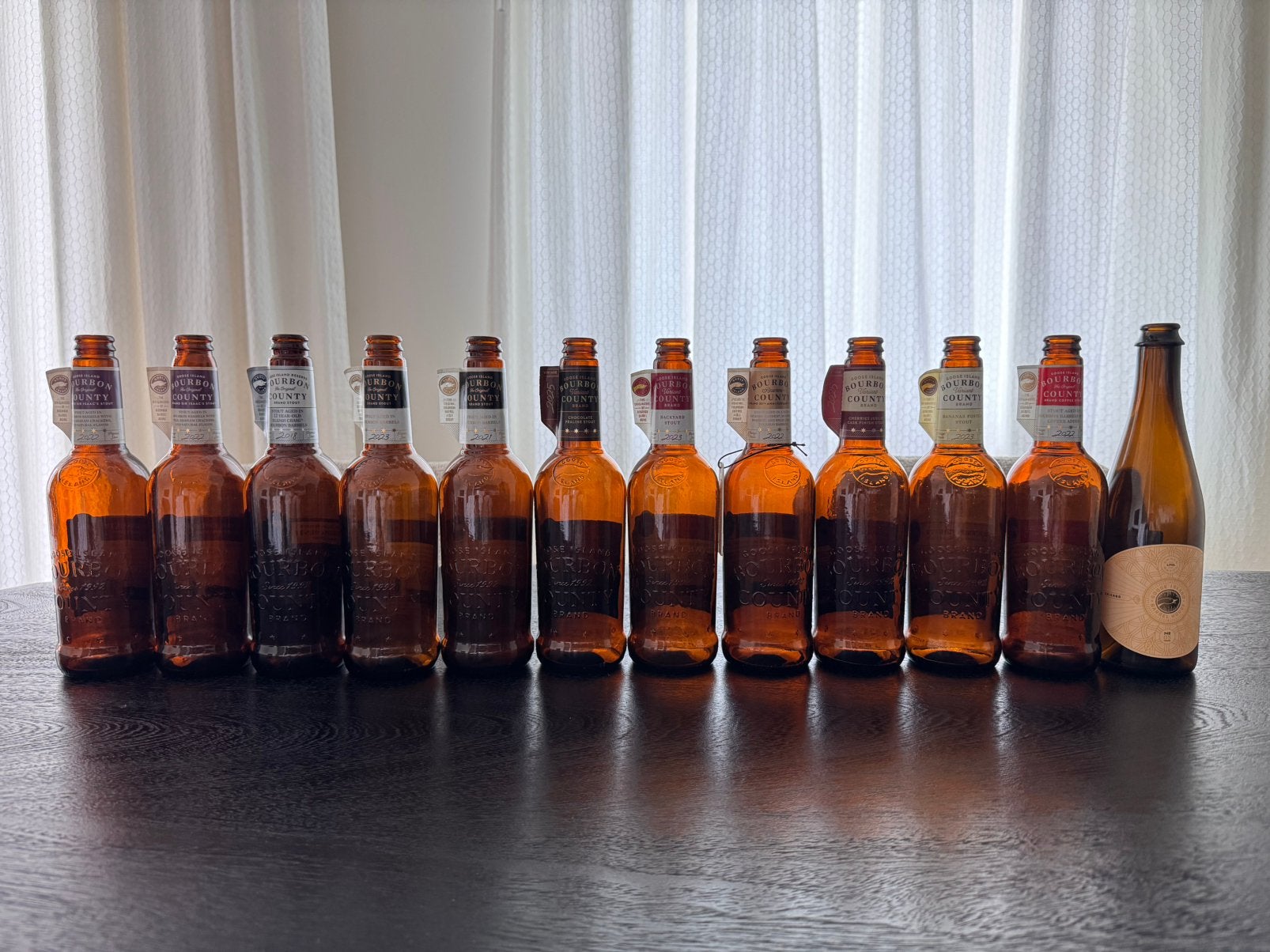 Goose Island Bourbon County lege flessen, Ophalen of Verzenden, Gebruikt, Flesje(s), Overige merken