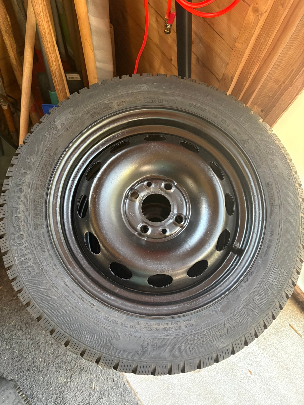 Velgen met winterbanden ford ka, Ophalen, 14 inch, 175 mm, Banden en Velgen