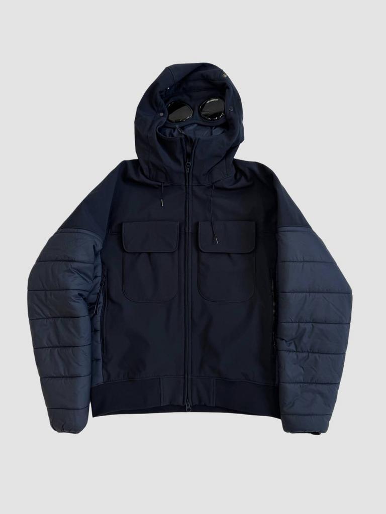 C.P. Company jas met capuchon en goggles, Ophalen of Verzenden, Gedragen, Overige maten, Blauw