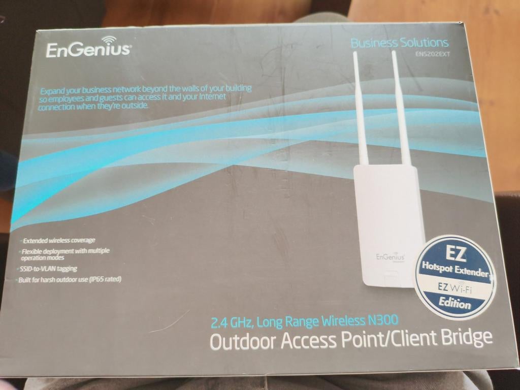 EnGenius ENS202EXT Outdoor Access Point/Client Bridge, Ophalen of Verzenden, Nieuw, EnGenius