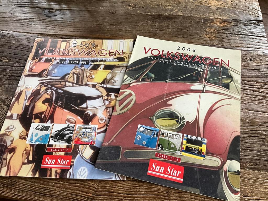 SunStar 1/12 Modelauto 2 Catalogi - Volkswagen -, Ophalen, Nieuw, 1:9 t/m 1:12, Toebehoren