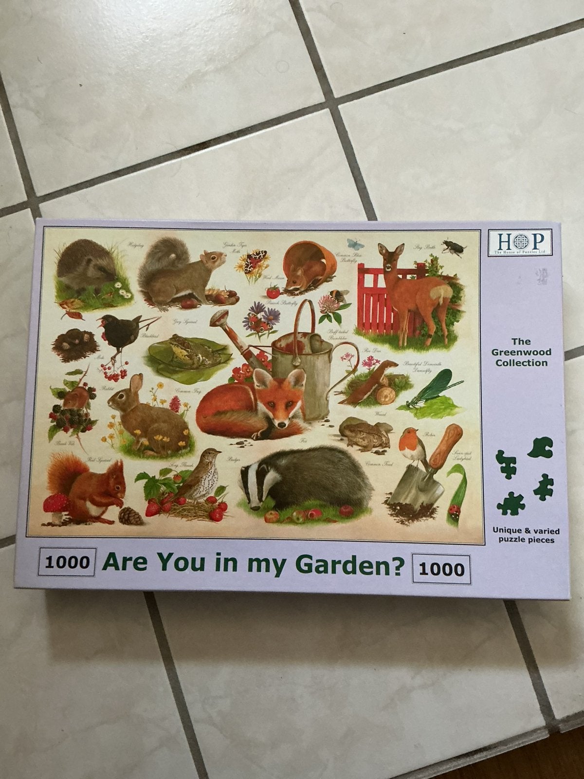 Hop puzzel.  Are you in my garden?, Ophalen of Verzenden, 500 t/m 1500 stukjes, Zo goed als nieuw