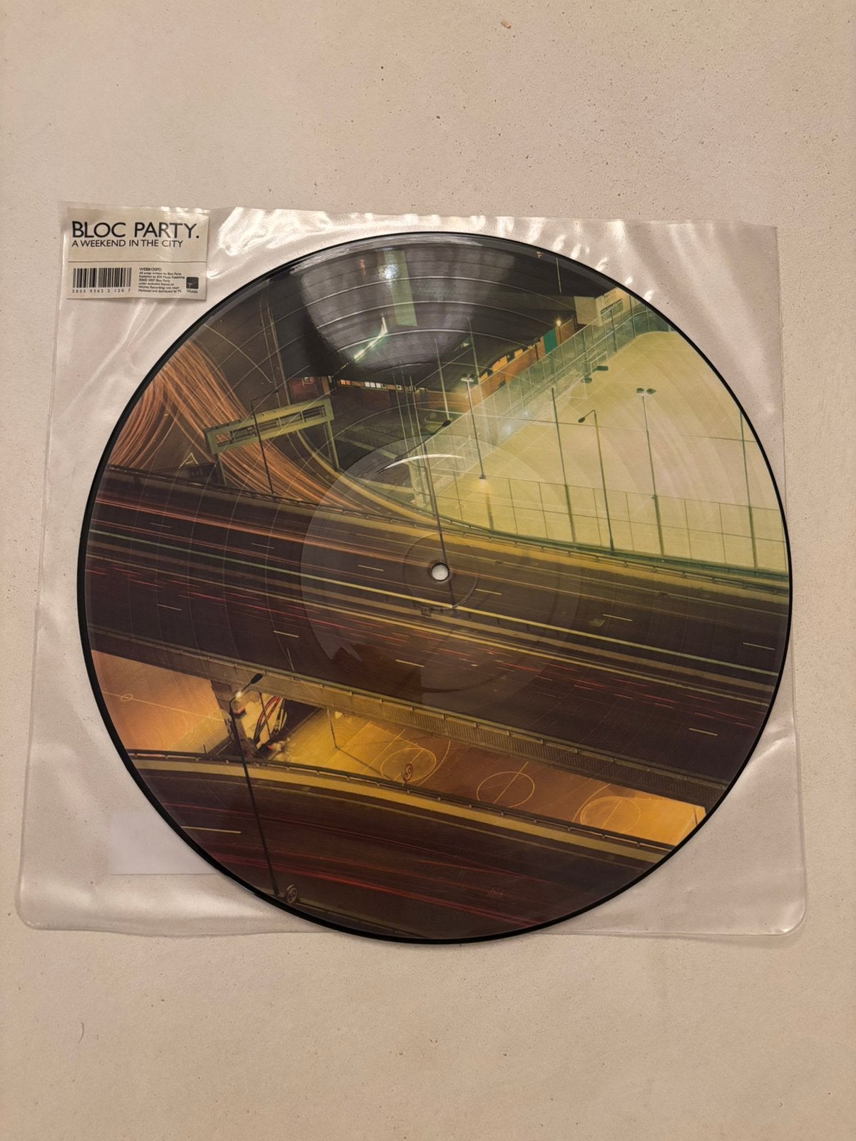 Lp 2007 bloc party - weekend in the city picture disc, Ophalen of Verzenden, Zo goed als nieuw, 12 inch
