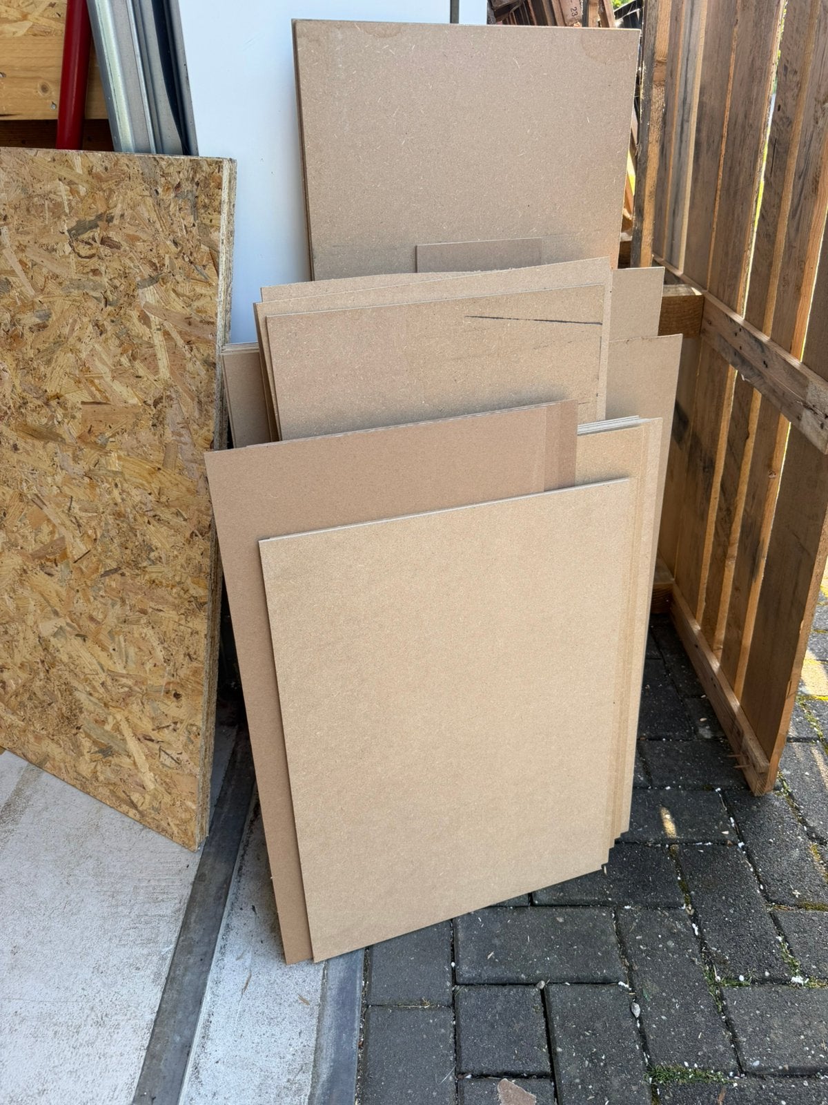 Hardboard platen in div. maten, Doe-het-zelf en Verbouw, Platen en Panelen, Ophalen, Zo goed als nieuw