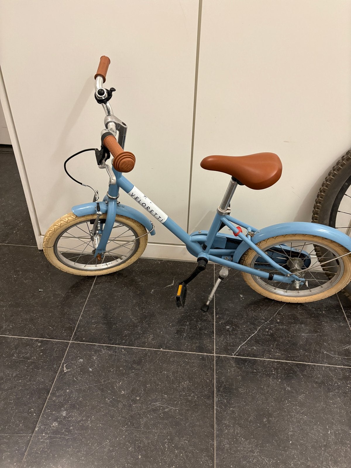 Veloretti Maxi 16 inch kinderfiets - Havana Blue, Ophalen, Terugtraprem, Zijwieltjes, 16 tot 20 inch