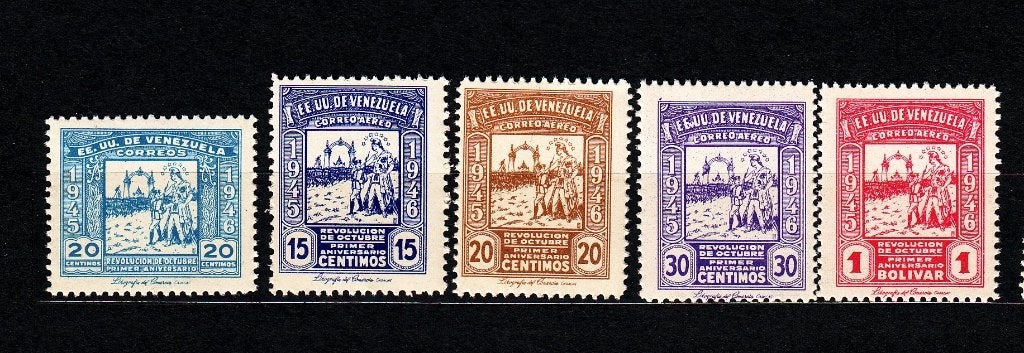 TSS Kavel 10016 Venezuela Postfris minr 449- 453, Ophalen, Postfris, Zuid-Amerika