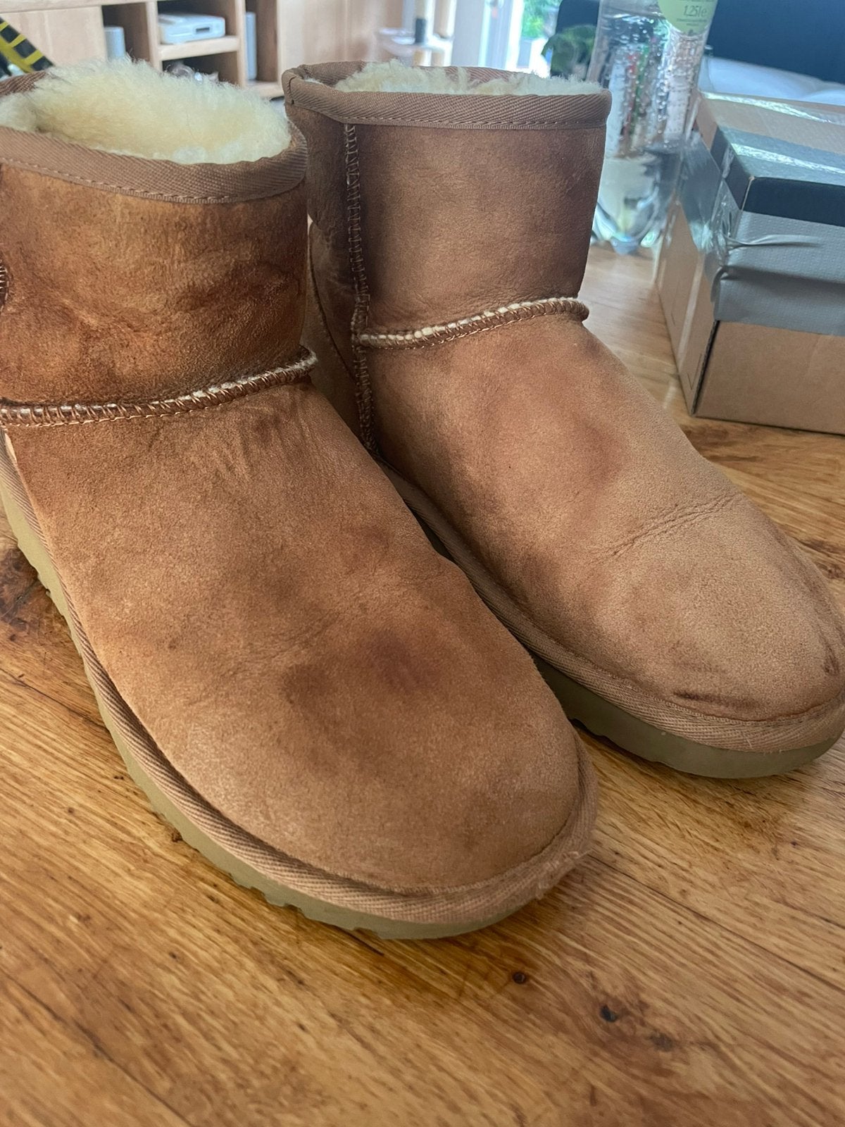 Dames larzen ugg’s, Ophalen of Verzenden, Gedragen, Pantoffels of Sloffen