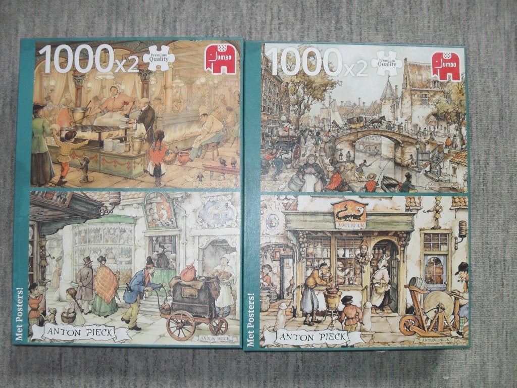 1 ANTON PIECK PUZZEL., Ophalen of Verzenden, 500 t/m 1500 stukjes, Zo goed als nieuw, Legpuzzel