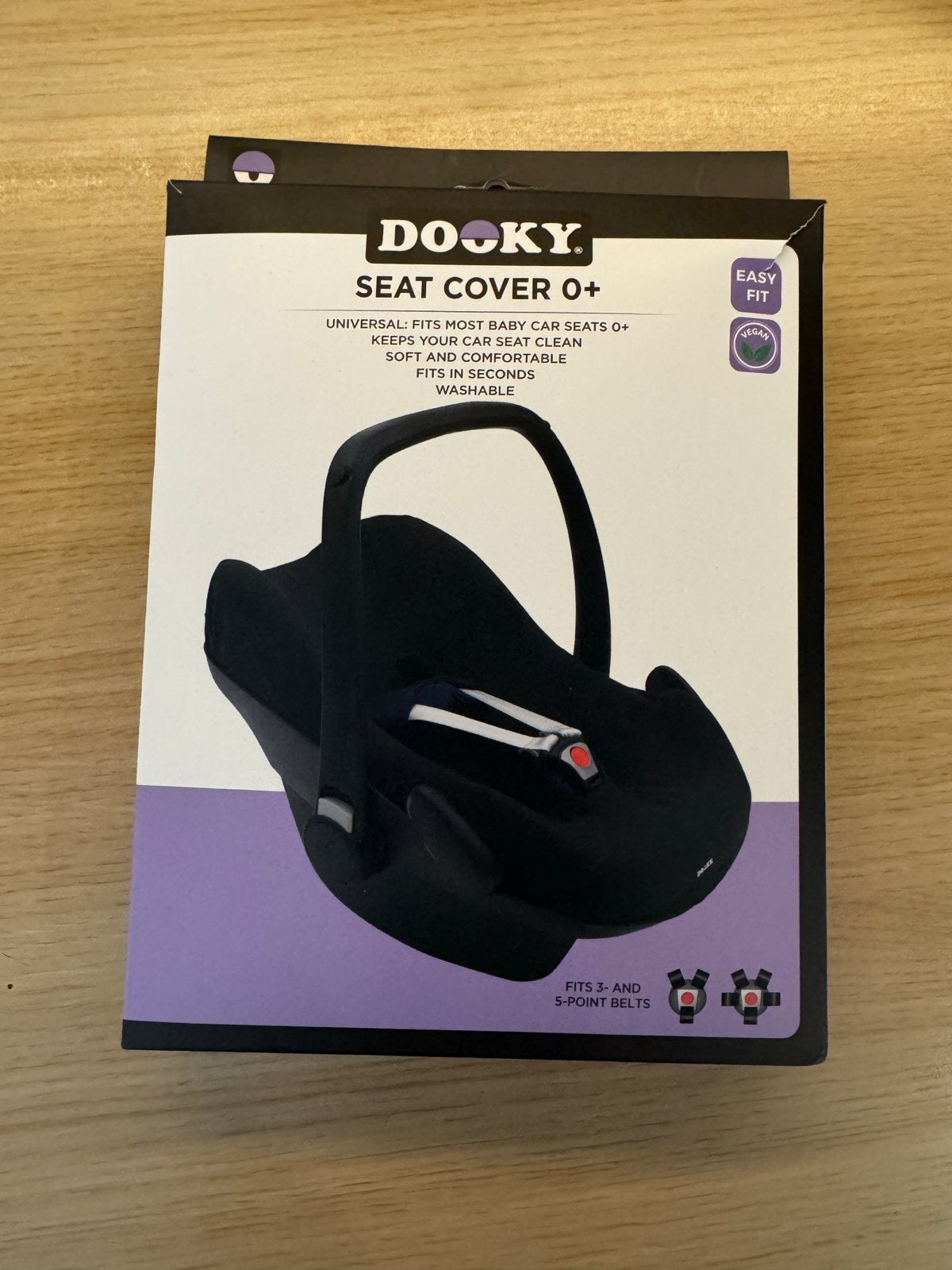 Dooky Autostoelhoes 0+ Universeel Zwart, Overige merken, Autogordel of Isofix, Nieuw, Ophalen of Verzenden