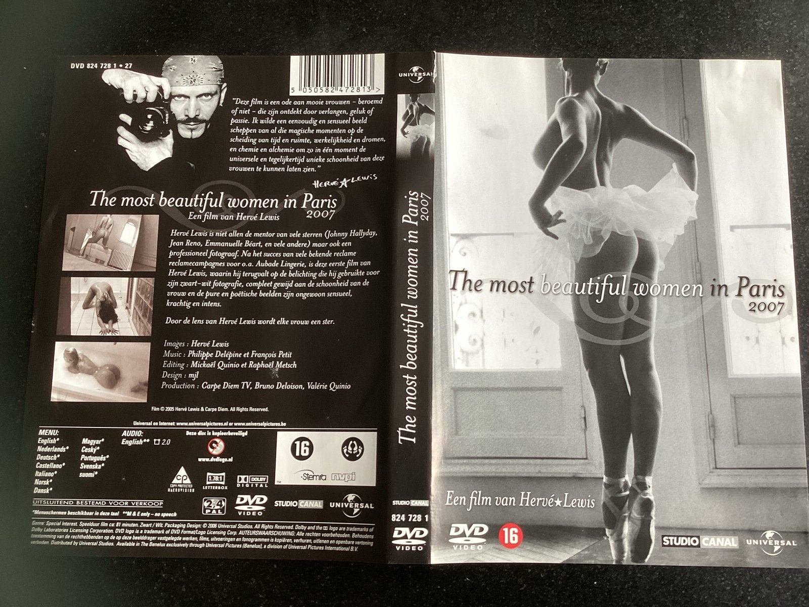 The Most Beautiful Women in Paris 2007 - Hervé Lewis DVD, Vanaf 16 jaar, Nederlands, Ophalen of Verzenden, Inclusief doosje